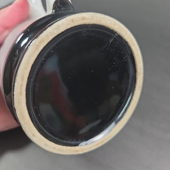 Galveston Island Speckled Stoneware Coffee Mug Cup 10 oz Blue Embossed Sailboat - Picture 9 of 9